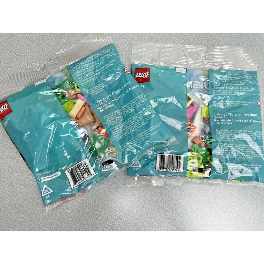 X2-Lego 30671 Disney Aurora's Forest Playground Poly Bag Set New Sealed